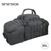 40L 60L 80L Waterproof Travel Bags Large Capacity Luggage Bags Men Duffel Bag Travel Tote Weekend Bag Military Duffel Bag 0 DailyAlertDeals 60L Black China 