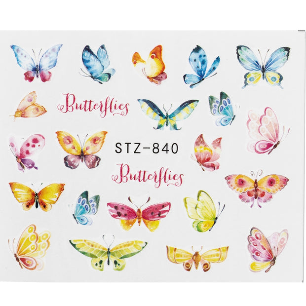 1Pcs Water Nail Decal and Sticker Flower Leaf Tree Green Simple Summer DIY Slider for Manicure Nail Art Watermark Manicure Decor 0 DailyAlertDeals SF185  