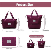 Folding Travel Bags Waterproof Tote Travel Luggage Bags for Women 2022 Large Capacity Multifunctional Travel Duffle Bags Handbag 0 DailyAlertDeals   