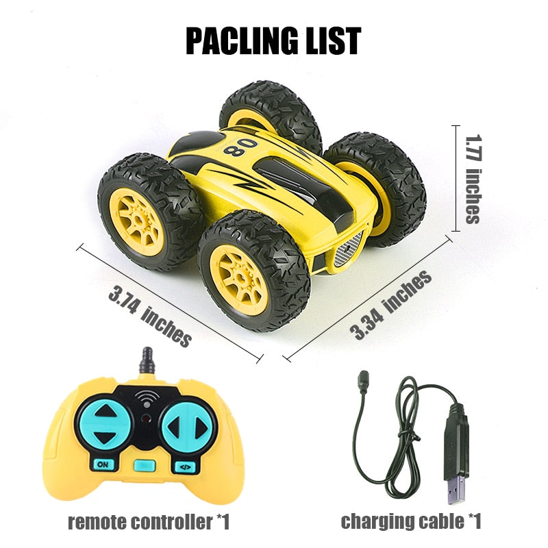 4WD RC Car 2.4G Radio Remote Control Car 1:24 Double Side RC Stunt Cars 360° Reversal Vehicle Model Toys For Children Boy RC Stunt Cars 360° Reversal Vehicle Model Toys For Children Boy DailyAlertDeals   