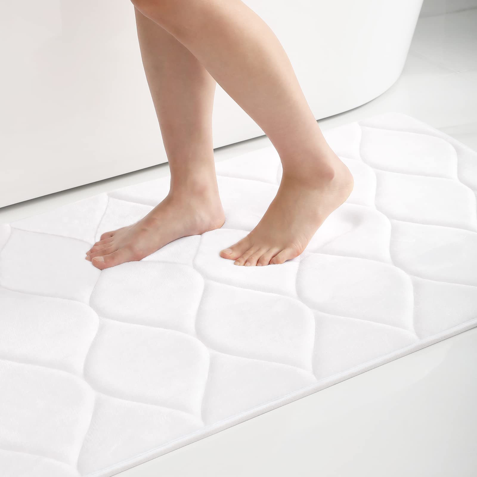 Memory Foam Bath Mat Anti-Slip Shower Carpet Soft Foot Pad Decoration Floor Protector Absorbent Quick Dry Bathroom Rug Mats & Rugs DailyAlertDeals   
