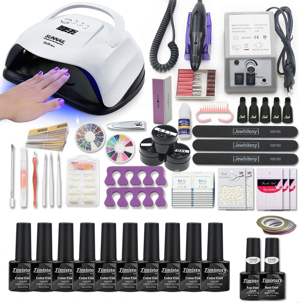 Super Manicure Set for Nail Kit with led Nail lamp 20000RPM Nail drill Machine Nail Polish Kit Acrylic Kit Nail Art Tools Set Manicure Care Tool DailyAlertDeals XP-10-2000 China 