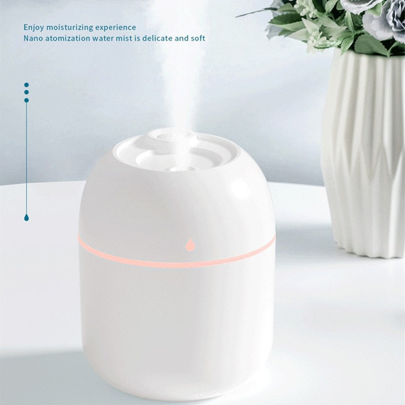 Portable Water Drop Humidifier USB Desktop Indoor Air Atomization Humidifier Household Mute Large Spray Humidifier Humidifiers DailyAlertDeals   