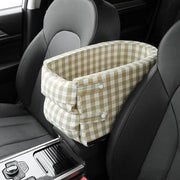 Portable Cat Dog Bed Travel Central Control Car Safety 0 DailyAlertDeals Khaki 42x20x22cm United States