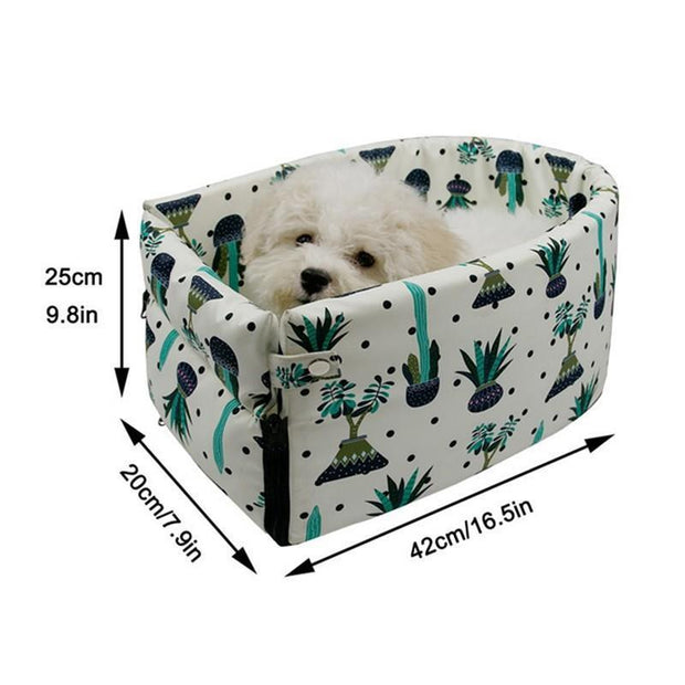 Portable Cat Dog Bed Travel Central Control Car Safety Pet Seat Transport Dog Carrier Protector For Small Dog Chihuahua Teddy 0 DailyAlertDeals printing 42x20x22cm China
