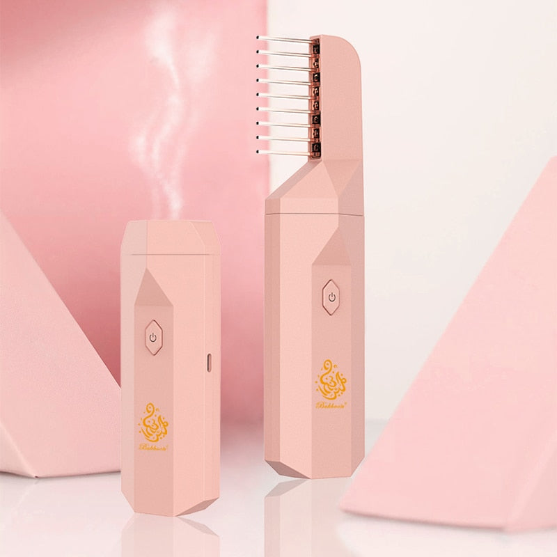 Arabic Incense Burner Electronic Portable Comb Bakhoor Ramadan Muslim Dukhoon Aroma Diffuser USB Rechargeable Oud Burning Holder Incense Burner DailyAlertDeals   