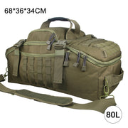40L 60L 80L Waterproof Travel Bags Large Capacity Luggage Bags Men Duffel Bag Travel Tote Weekend Bag Military Duffel Bag 0 DailyAlertDeals 80L Army Green China 