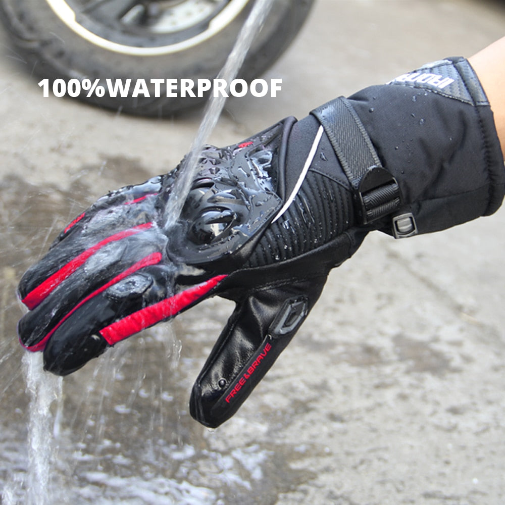 Motorcycle Gloves Windproof Waterproof Guantes Moto Men Motorbike Riding Gloves Touch Screen Moto Motocross Gloves Winter Motorbike Riding Gloves DailyAlertDeals   