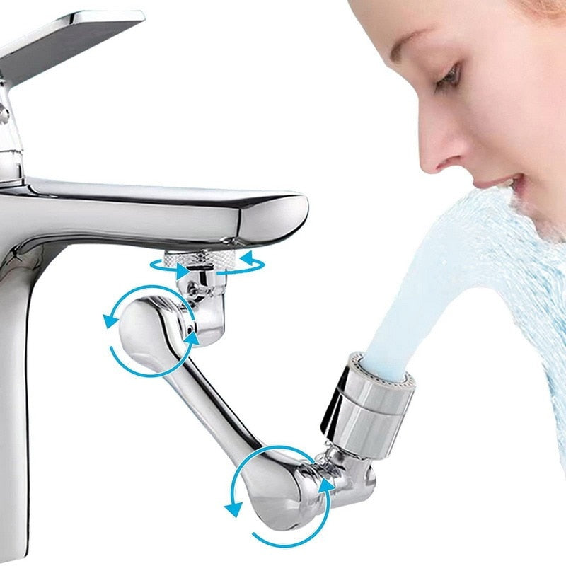 1440° Universal Rotation Faucet Sprayer Head For Extension Faucets Aerator Bubbler Nozzle Kitchen Tap Washbasin Robot Arm Brass Faucets for Kitchen DailyAlertDeals   