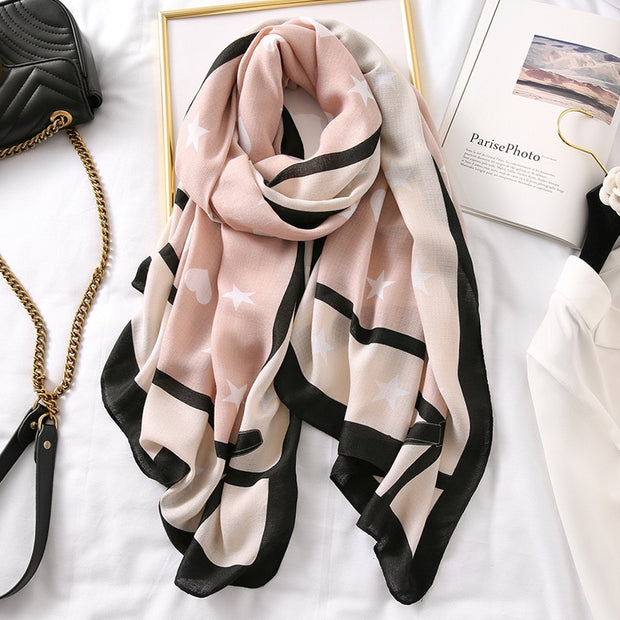 2022 New Design Brand Women Scarf Fashion Print Cotton Spring Winter Warm Scarves Hijabs Lady Pashmina Foulard Bandana Plaid 0 DailyAlertDeals m15-3 180x90cm 