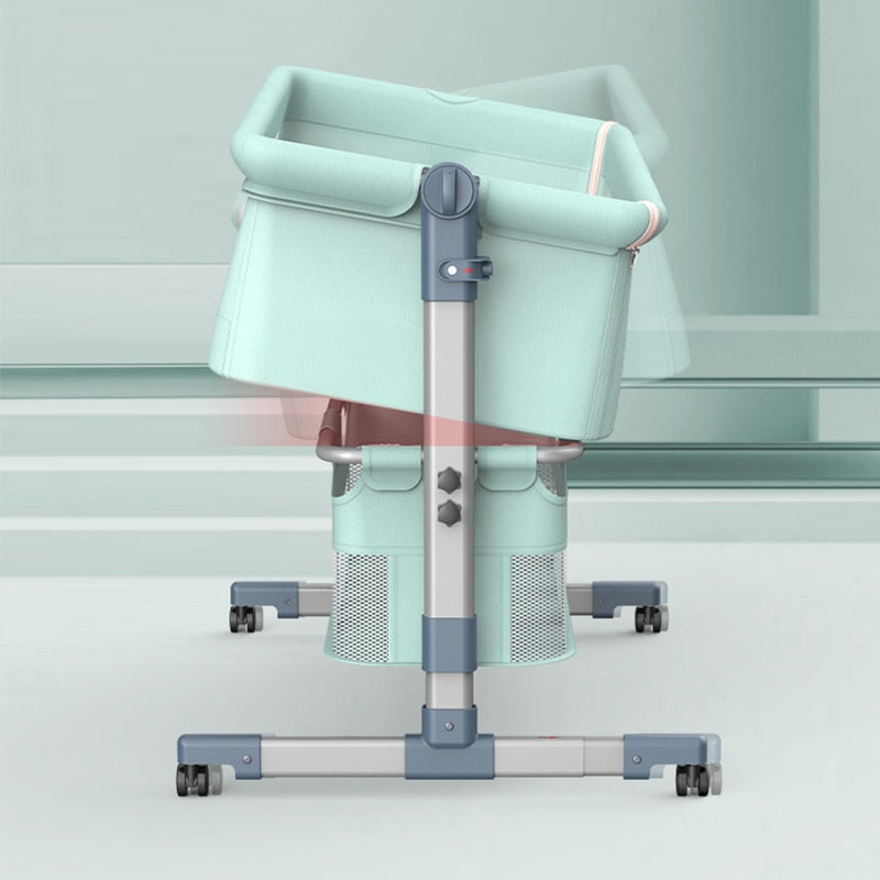Movable Crib Foldable Portable Crib for Toddler Baby Cradle Baby Bassinet Bedside Sleeper for Baby Movable toddler crib DailyAlertDeals   