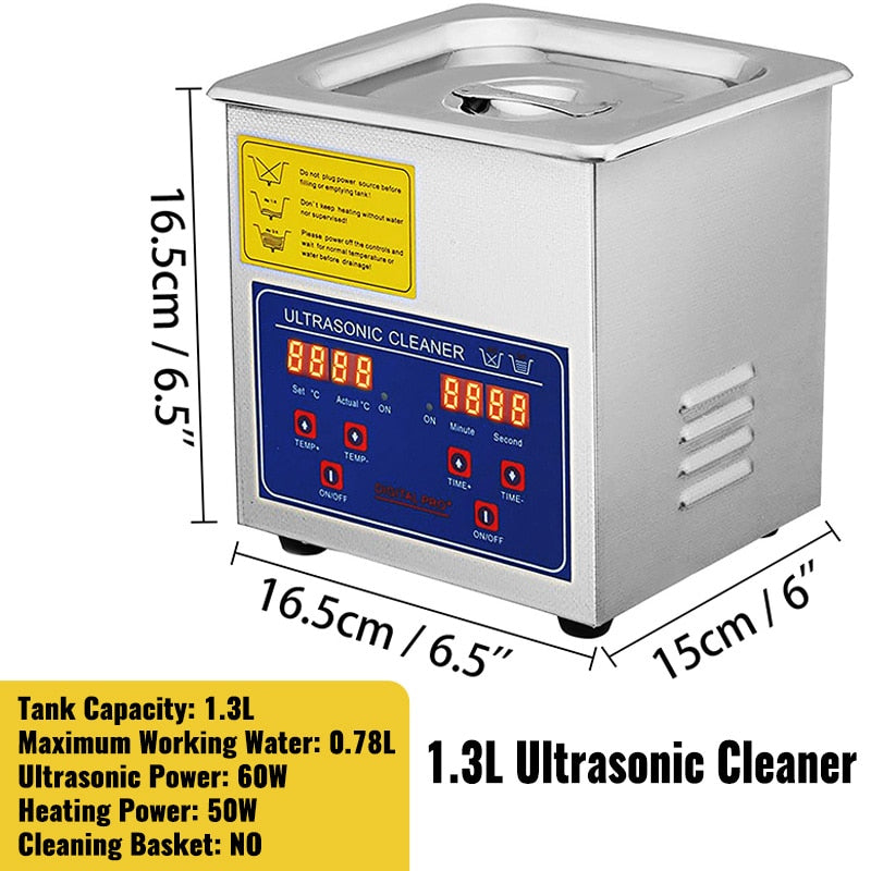 VEVOR 1.3L 2L 3L 6L 10L 15L 22L 30L Ultrasonic Cleaner Lave-Dishes Portable Washing Machine Diswasher Ultrasound Home Appliances Ultrasonic Dishwasher dish Cleaner DailyAlertDeals 1.3L Australia 