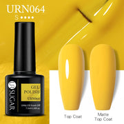 UR SUGAR 7.5ml Dark Purple Gel Nail Polish Soak Off UV LED Semi Permanent Gel Varnishes Manicure Nails Art Matte Top Coat Needed nail polish DailyAlertDeals URN064  