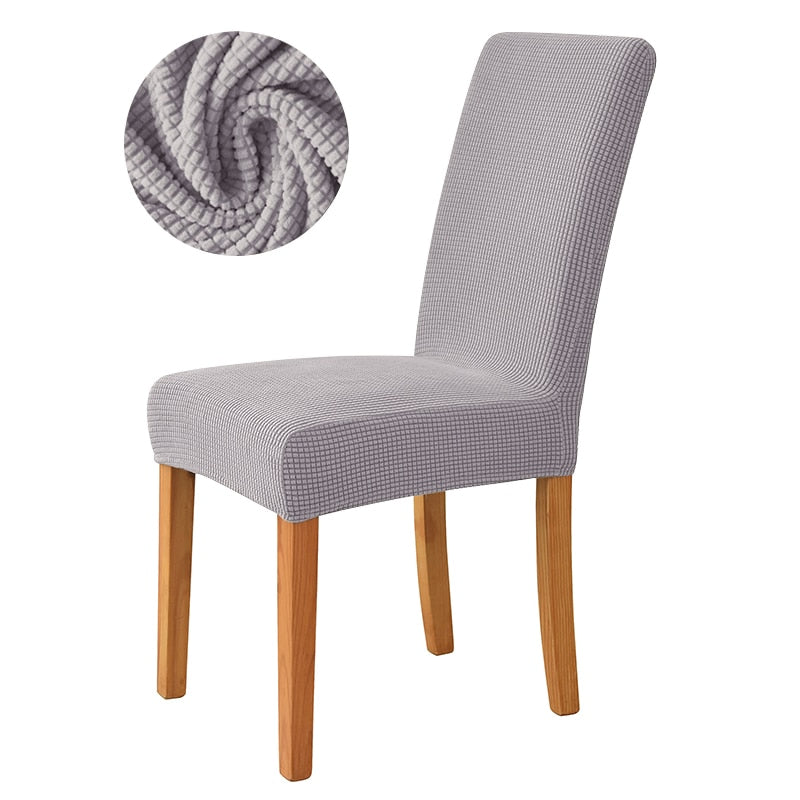 1/2/4/6 Pieces jacquard fabric Chair Cover Universal Size Most Cheap Chair Covers Seat Slipcovers For Dining Room Home Decor high chair covers DailyAlertDeals Grey China 1 Piece