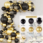 Black Gold Balloon Garland Arch Kit Confetti Latex Baloon Graduation Happy 30th 40th Birthday Balloons Decor Baby Shower Favor 0 DailyAlertDeals hot 11 Balloon Set 