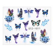 1Pcs Water Nail Decal and Sticker Flower Leaf Tree Green Simple Summer DIY Slider for Manicure Nail Art Watermark Manicure Decor 0 DailyAlertDeals TA632  