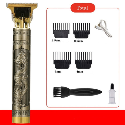 Electric Hair Clippers with Adjustable Light, Oil Head, Carving Mark, and Razor from Factory Hair Clippers & Trimmers DailyAlertDeals Default Title  