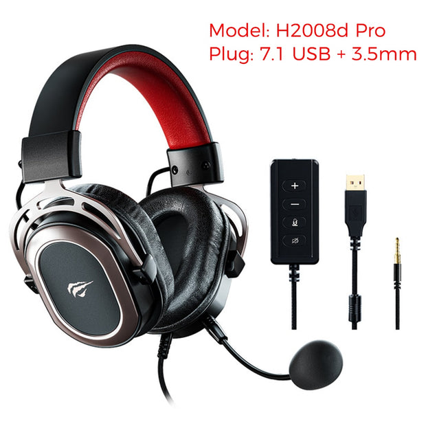 Gamer Headphones Wired Gaming Headset with 3.5mm Plug 50mm Drivers Surround Sound HD Mic for PS4 PS5 XBox PC Laptop Gaming headphones DailyAlertDeals 7.1 USB and 3.5mm USA 