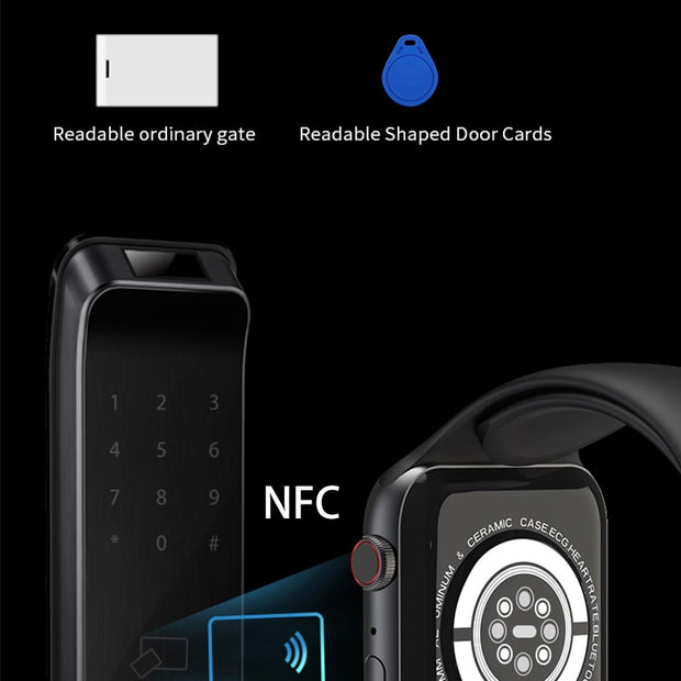 Watch 8 Max Smart Watch Men Answer Call 1.85 NFC Wireless Charging Sport Tracker Women Smartwatch Gift For Apple Phone PK IWO 27 smart watch DailyAlertDeals   