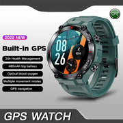 LIGE GPS New Smart Watch Men 480mAh Bracelet Sports Fitness Outdoors Watch IP68 Waterproof Smart Clock Call Reminder Smartwatch smart watch DailyAlertDeals Silicone Green China GPS