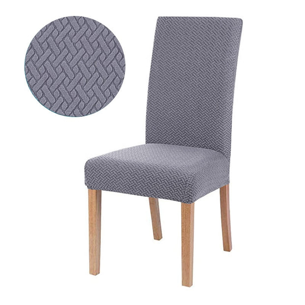 1/2/4/6 Pieces jacquard fabric Chair Cover Universal Size Most Cheap Chair Covers Seat Slipcovers For Dining Room Home Decor high chair covers DailyAlertDeals 3786-04 China 1 Piece