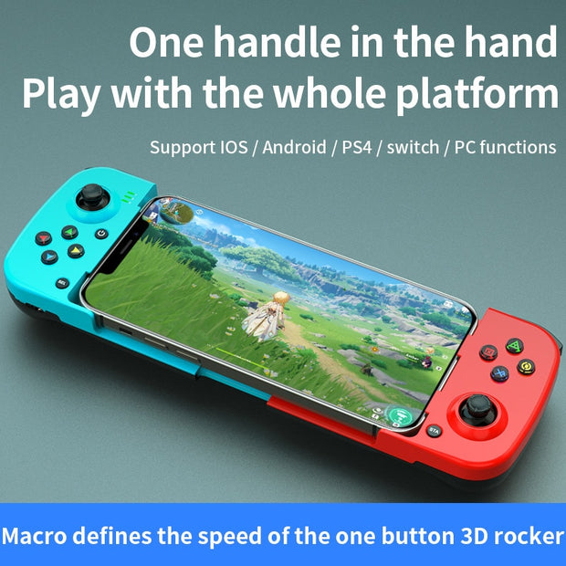 D3 Telescopic Mobile Phone Gamepad Bluetooth 5.0 Wireless Game Controller Joystick USB C for PUBG for PS4 for NS Switch 0 DailyAlertDeals   