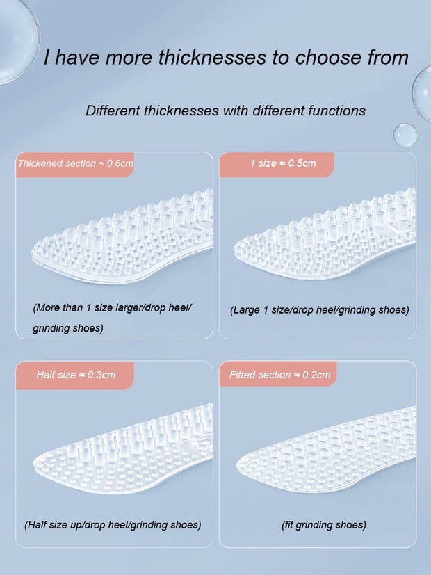 Upgrade Silicone Heel Stickers Heels Grips for Women Men Anti Slip Heel Cushions Non-Slip Inserts Pads Foot Heel Care Protector 0 DailyAlertDeals   