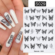 Harunouta Gold Leaf 3D Nail Stickers Spring Nail Design Adhesive Decals Trends Leaves Flowers Sliders for Nail Art Decoration 0 DailyAlertDeals S029  