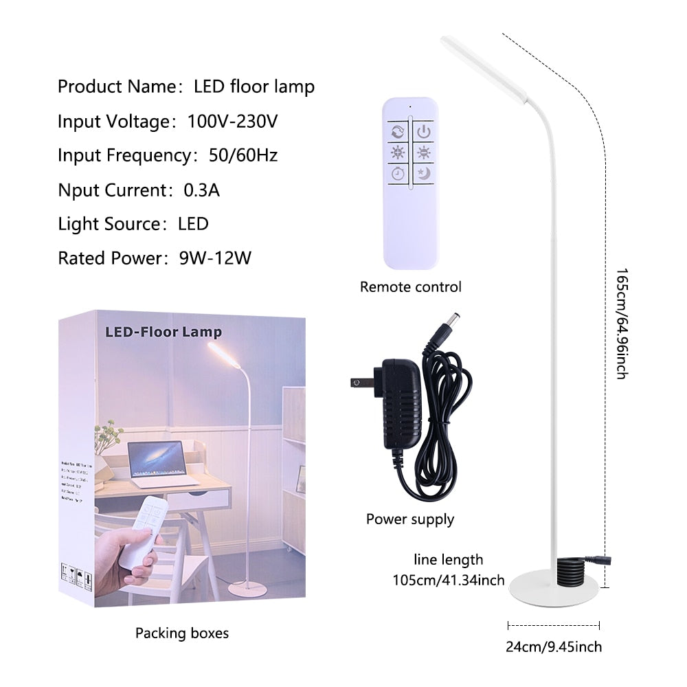 Modern Led Floor Lamp RGB Nordic Floor Lamps Living Room Indoor RGB Atmosphere Floor Light Standing Lamps for Bedroom Decoration 0 DailyAlertDeals White-LFL2 RGBW EU Plug