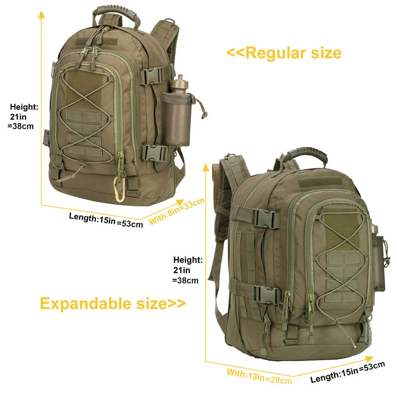 60L Men Military Tactical Backpack Molle Army Hiking Climbing Bag Outdoor Waterproof Sports Travel Bags Camping Hunting Rucksack 0 DailyAlertDeals   