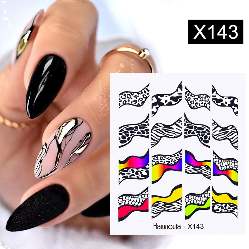 Spring Watercolor Nail Water Decal Stickers Flower Leaf Tree Green Simple Summer DIY Slider For Manicuring Nail Art Watermark Nail Stickers DailyAlertDeals X143  