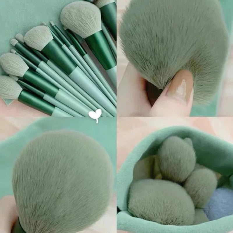 13pcs Soft Makeup Brushes Set Eyeliner Eye Shadow Brush Cosmetic Foundation Blush Powder Blending Beauty Makeup Tool Maquiagem 13 PCS Makeup Brushes Set in bag DailyAlertDeals   