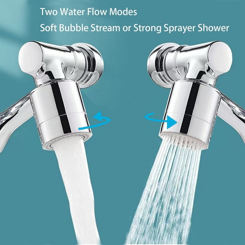 1440° Universal Rotation Faucet Sprayer Head For Extension Faucets Aerator Bubbler Nozzle Kitchen Tap Washbasin Robot Arm Brass Faucets for Kitchen DailyAlertDeals   