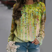 Women&#39;s Personality Liu Su Print Plus Size Pullover Top XS-5XL 0 DailyAlertDeals Yellow XS 