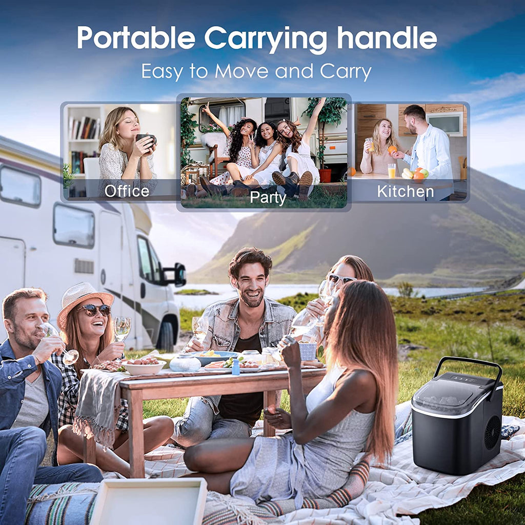 Countertop Bullet Ice Maker Machine for Home 26 Lbs Automatic Ice Cube Maker Machine for Kitchen Office Bar Party Ice Maker machine for home DailyAlertDeals   