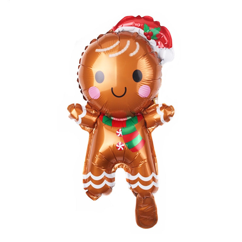 1pc Jumbo Gingerbread Man Foil Balloons Christmas Balloon Xmas Helium Foil Balloon Christmas Party Supplies New Year Decoration Balloons DailyAlertDeals   