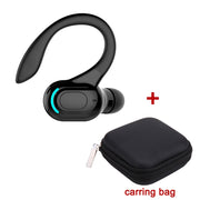 Noise Cancelling Sports Wireless Business Headphones Headset Waterproof Hanging Single Ear Earbuds Bluetooth 5.2 Earphone 0 DailyAlertDeals Black with bag China 