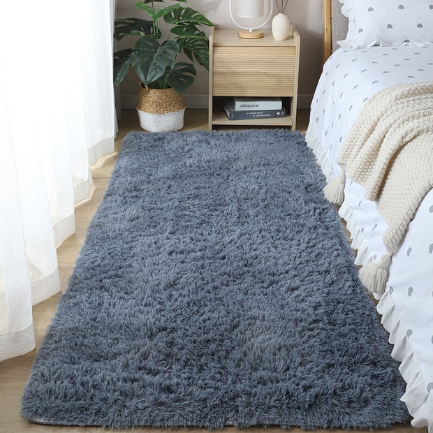 Warm carpet bedroom Soft Plush floor Carpets Rugs for home living room girl room plush blanket under the bed Carpets & Rugs DailyAlertDeals 100cmx200cm Solid gray 
