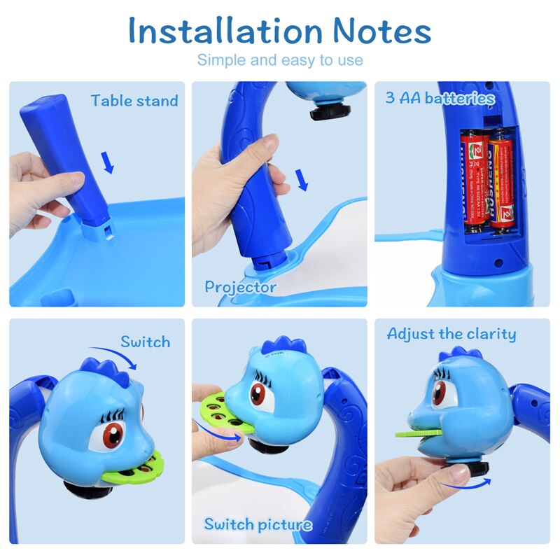 Kids Led Projector Drawing Table Toy Set Art Painting Board Table Light Toy Educational Learning Paint Tools Toys for Children Kids Led Projector Drawing Table DailyAlertDeals   