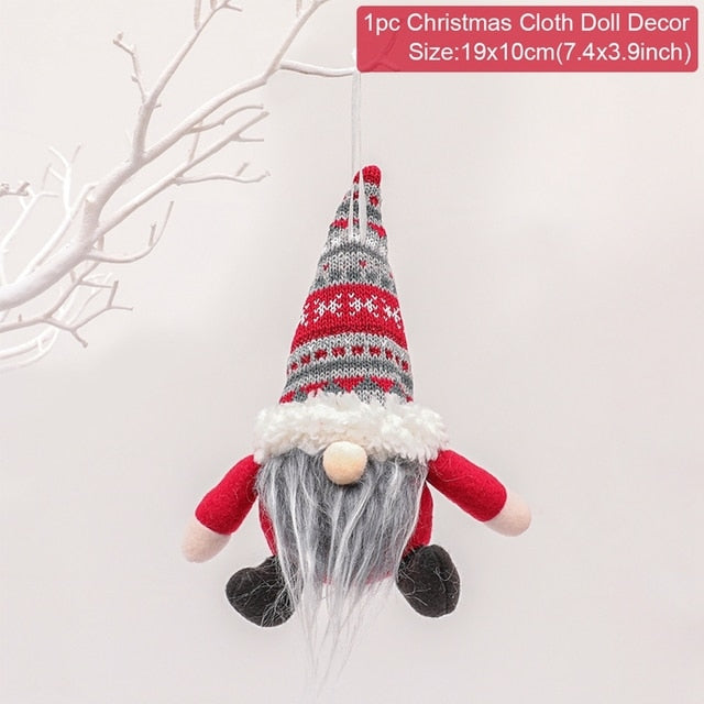Christmas Doll Ornaments Merry Christmas Decorations For Home Table Decor Xmas Gift 2022 Navidad Happy New Year Decor 2023 Noel Christmas elf doll DailyAlertDeals Xmas doll 23 China 
