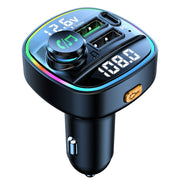 Bluetooth 5.0 FM Transmitter Handsfree Car Radio Modulator MP3 Player With 22.5W USB Super Quick Charge Adapter for Car charging adapters for car DailyAlertDeals Default Title  