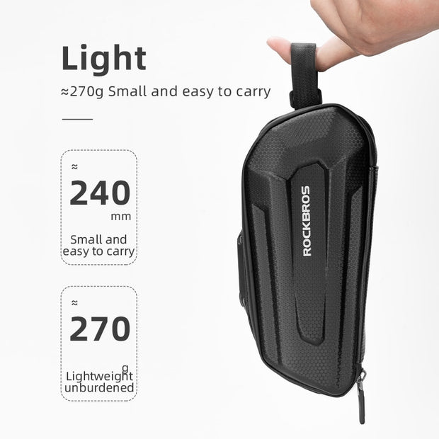 ROCKBROS1.7L Bicycle Bag Waterproof Rear Large Capatity Quick Release Seatpost Shockproof Double Zipper Rear Bag Accessories 0 DailyAlertDeals   