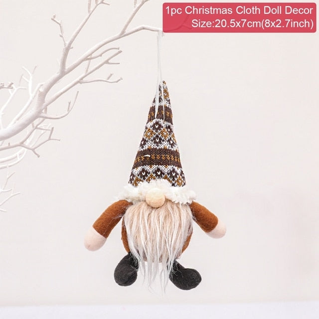 Christmas Doll Ornaments Merry Christmas Decorations For Home Table Decor Xmas Gift 2022 Navidad Happy New Year Decor 2023 Noel Christmas elf doll DailyAlertDeals Xmas doll 25 China 