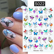 Harunouta Gold Leaf 3D Nail Stickers Spring Nail Design Adhesive Decals Trends Leaves Flowers Sliders for Nail Art Decoration 0 DailyAlertDeals S022  