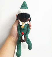 Snoop on A Stoop Christmas Elf Doll on the shelf Home Decoration New Year Christmas Gift Toy Christmas elf doll DailyAlertDeals Green style 3 United States 