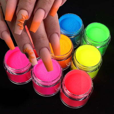 3 Pcs Neon Acrylic Powder Kit For Nail Art Decoration Nail Extension Crystal Polymer Pigment Dust Nail Supplies For Professionals Nails Carving Polymer for Nail DailyAlertDeals   