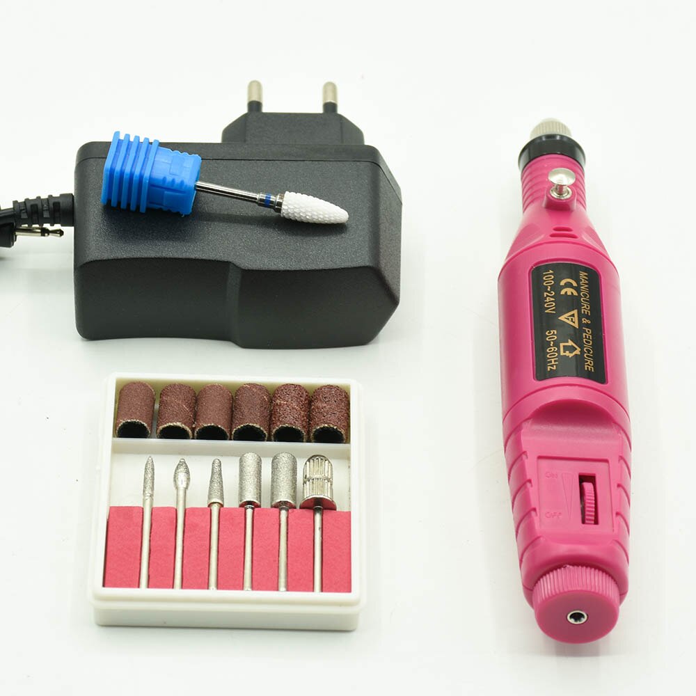 Professional Electric Manicure Manchine EU Plug Nail File Drill Machine for Manicure Pedicure Nail Art Nail Polishing Tool Kit Electric Manicure Drill & Accessory DailyAlertDeals A1 mini China 
