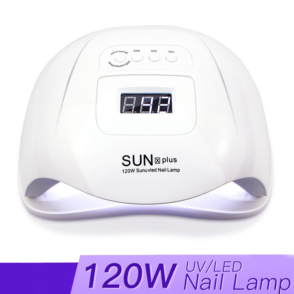 Manicure Set with Led Nail Lamp 120W Nail Set 30/20/10 Color UV Polish Gel Nail Kit Tools Set with Nail Drill Machine Nail files Electric Manicure Drill & Accessory DailyAlertDeals   