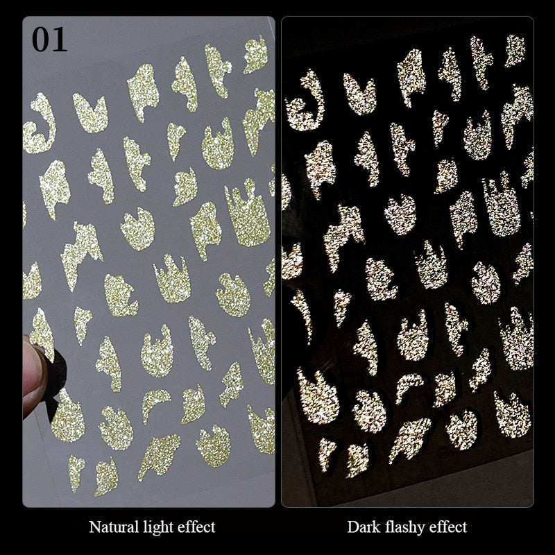 The New Heart Love Design Gold Sliver 3D Nail Art Sticker English Letter French Striping Lines Trasnfer Sliders Valentine Decor 0 DailyAlertDeals Reflective 01  