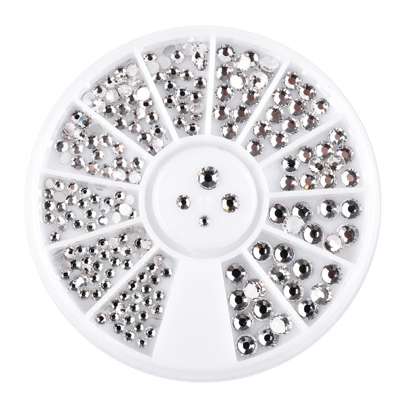 2mm/3mm/4mm/5mm AB Acrylic Diamond Nail Glitter Rhinestones Crystal DIY Nail Art Decorations Manicure Accessories Tools Nail Glitter Rhinestones DailyAlertDeals   